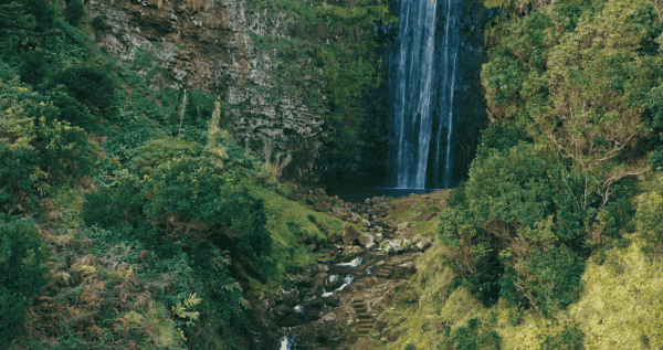 waterfall on Santa Maria Island, Azores